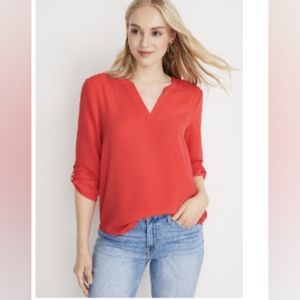 Maurices XL 3/4 sleeve pop over blouse